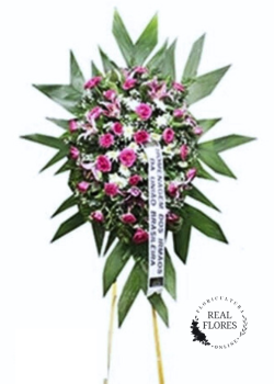 1538 Coroa de flores Pink