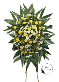 1541 Coroa de rosas amarelas