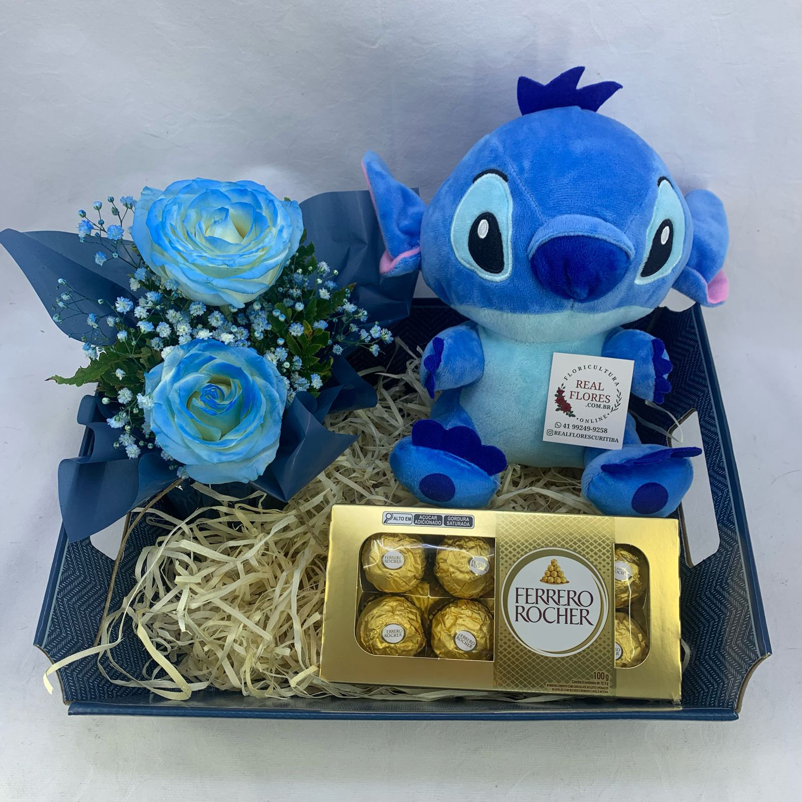 7023 Cesta Stitch Azul