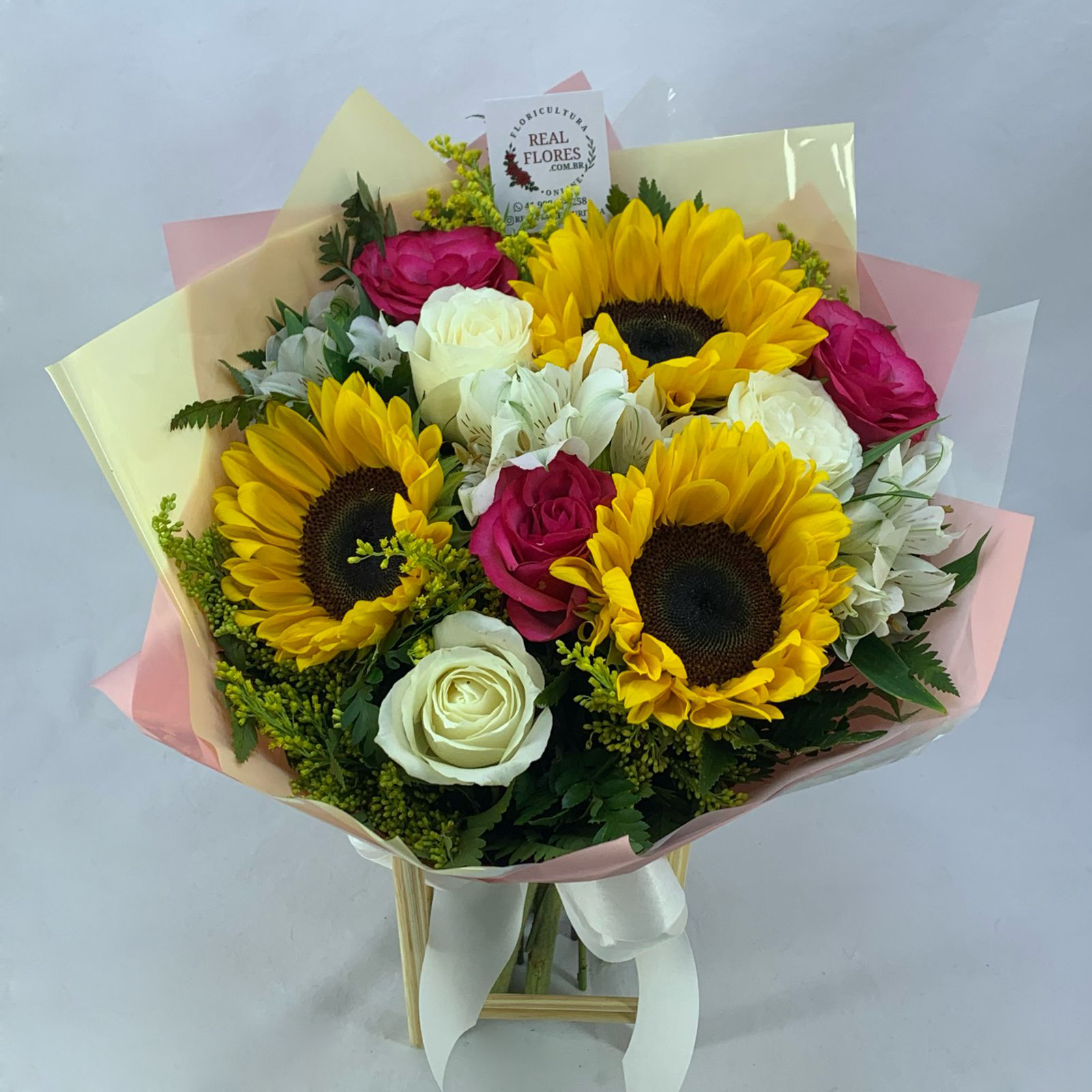 7034 Girassol, Rosas Brancas e Pinks